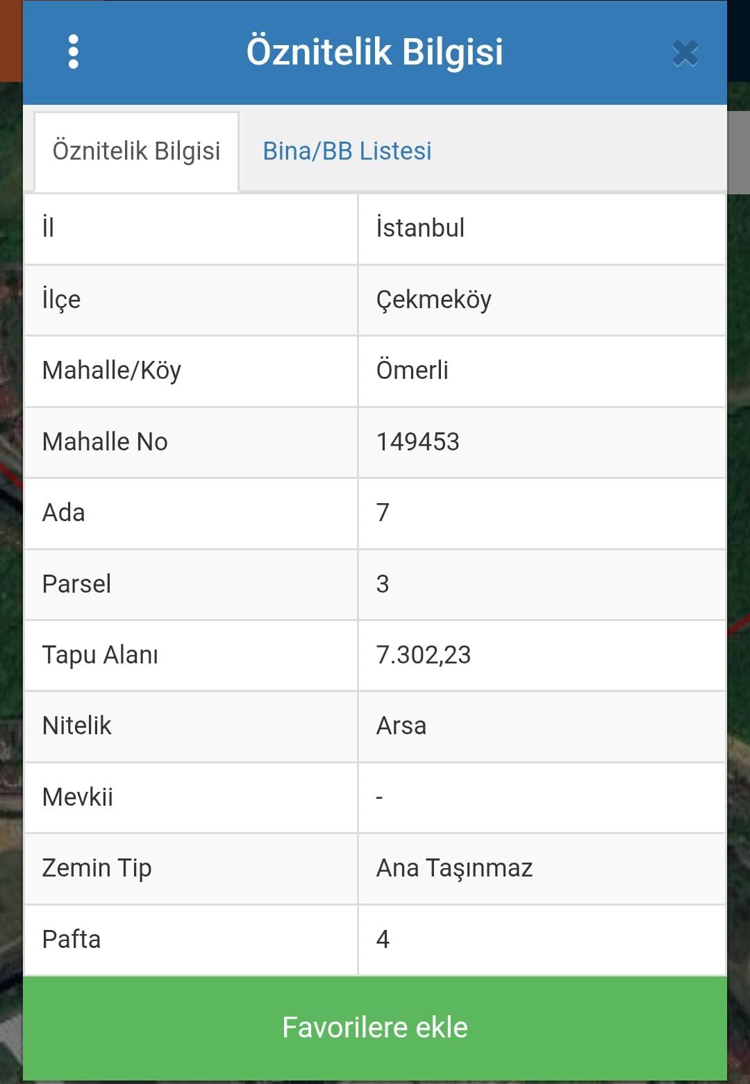 İSTANBUL ÇEKMEKÖY 7300 M2 İMARLI ARSA