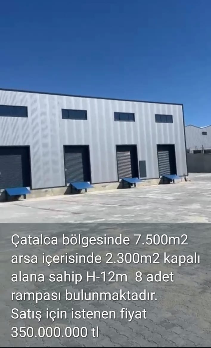 ÇATALCA BÖLGESİNDE 7.500 M2
