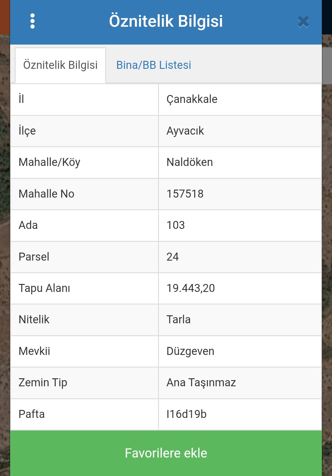 ÇANAKKALE AYVACIK TARLA 10 MİLYON