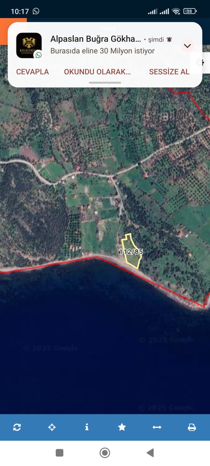 ÇANAKKALE AYVACIK BADEMLI ARSA