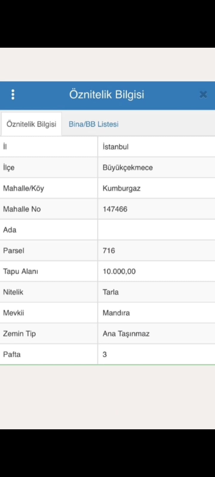 SATILIK TARLA BÜYÜKÇEKMECE KUMBURGAZ 50M
