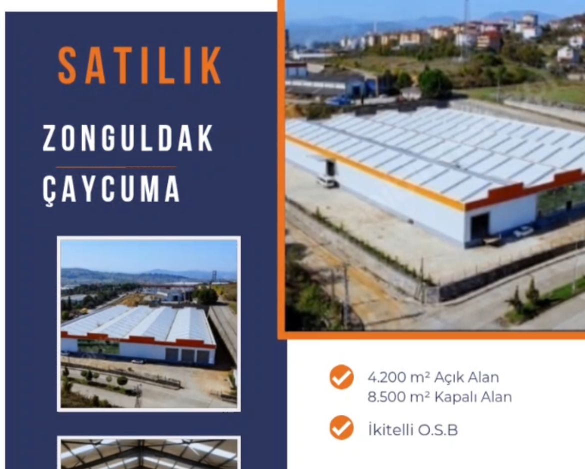 ZONGULDAK ÇAYCUMA SANAYİ BÖLGESİ FABRİKA 145M