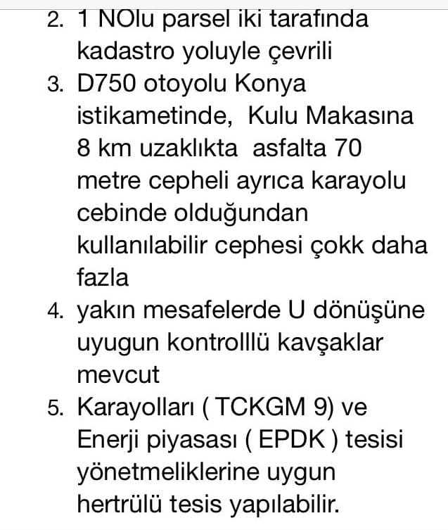 ANKARA ADANA YOLUNA CEPHE 45 DÖNÜM