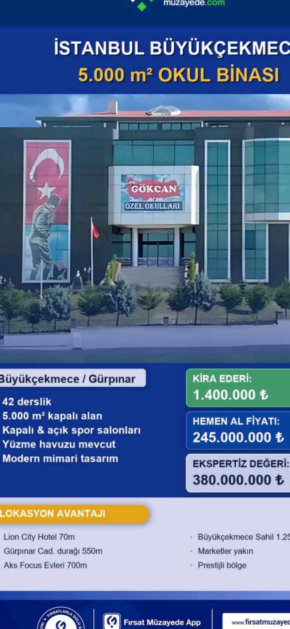 İstanbul Büyükçekmece Okul Binası 5.000m2