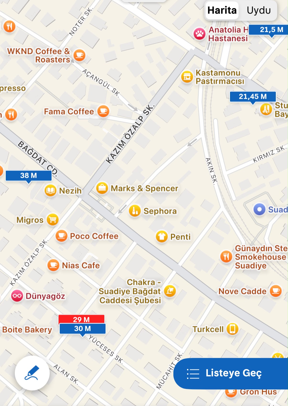 İstanbul Kadıköy Suadiye 948m2 Arsa